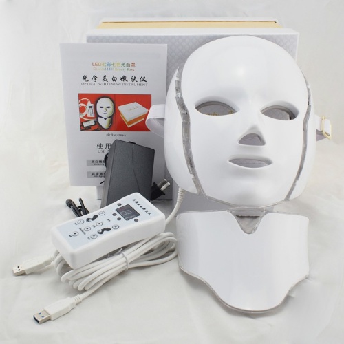 Светодиодная LED маска c накладкой для шеи с функцией фототерапии (под заказ)